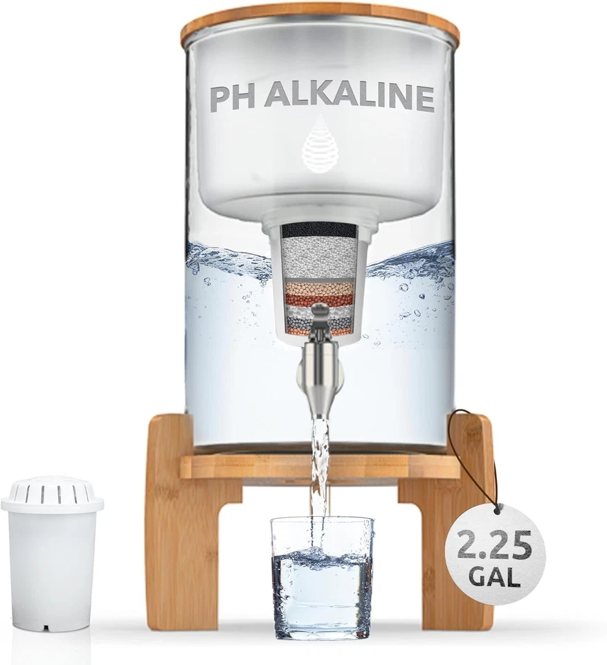Glass Alkaline Water Filter - Sustainable Drinking Solution - Image 3 of 4