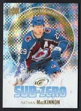 2023-24 UD Ice Sub Zero Subzero Gold Insert #SZ-19 Nathan MacKinnon 1/8 !!!