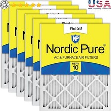 MERV 10 Electrostatically Charged Pleated Air Filter Home Allergy Control New