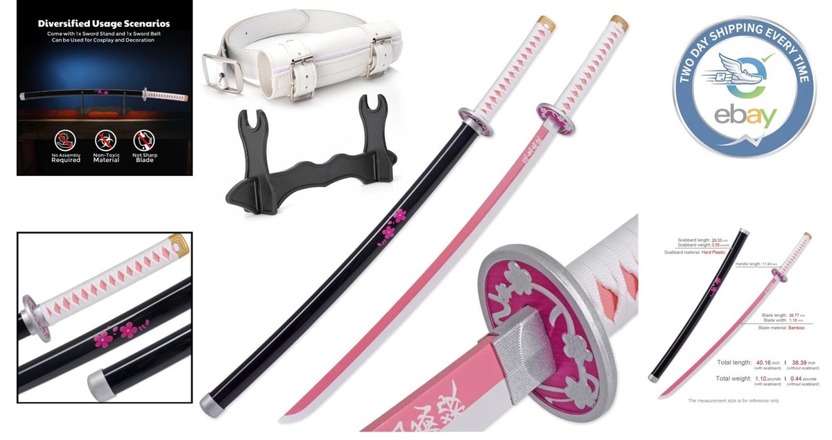 Authentic 41-Inch Demon Katana with Scabbard for Imaginative