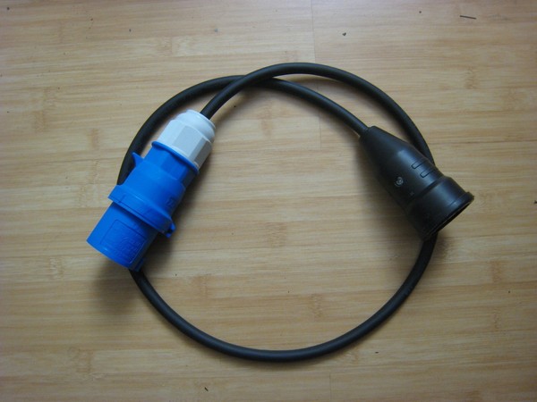 Camping Adapterkabel VerläNgerung 230V 16A Schuko Cee-Kupplung Stecker IP44-image