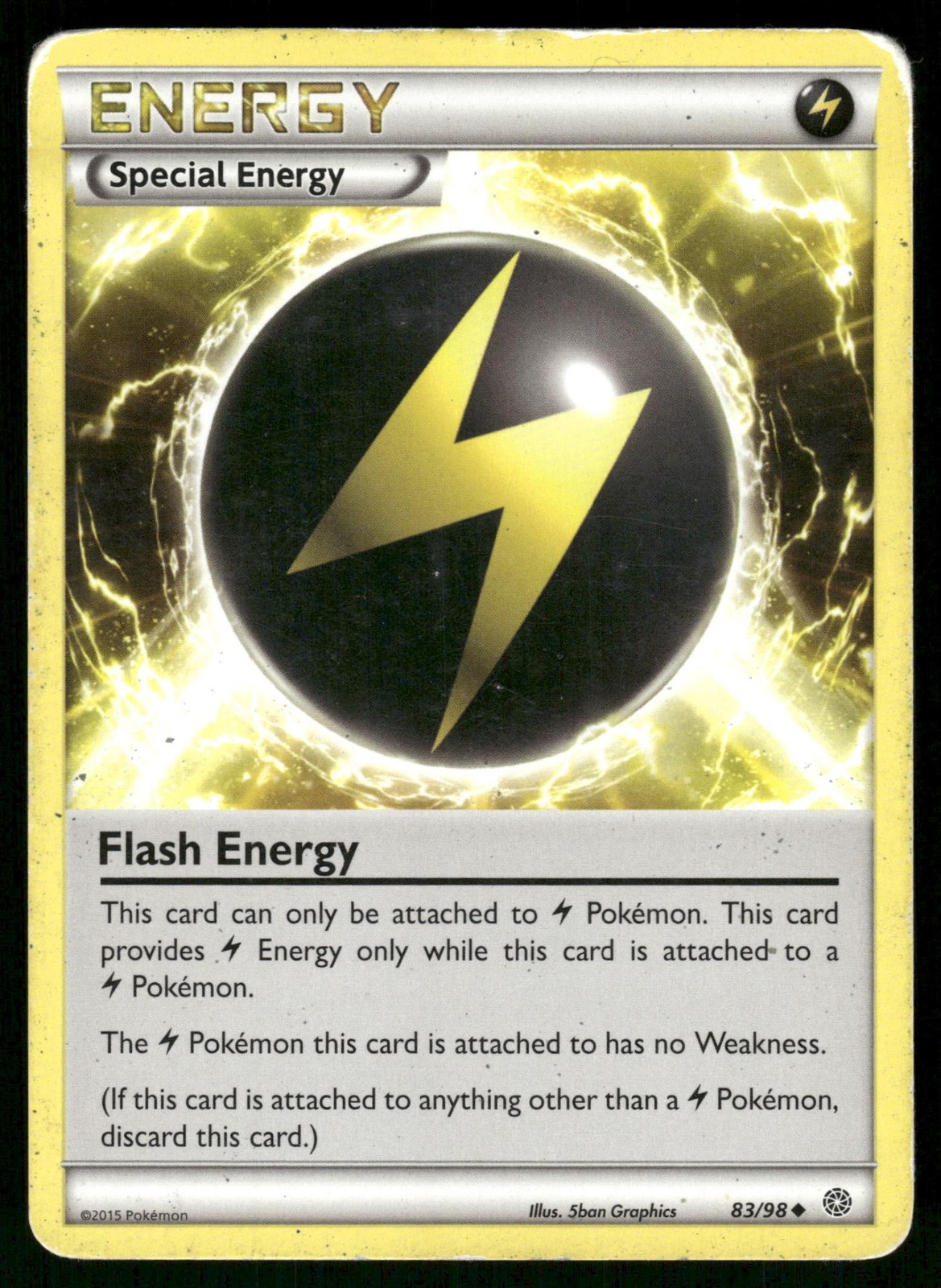 Flash Energy 83/98 Uncommon Ancient Origins Pokemon Heavily Played