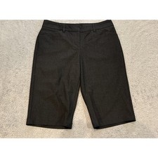 Express Design Studio Editor Bermuda Shorts Charcoal Gray Dress Shorts Womens 2R