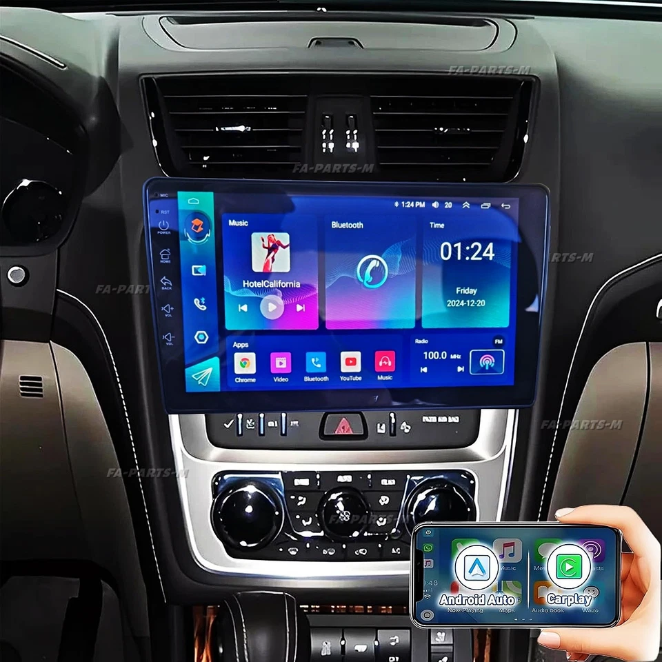 10.1" For 2013-2017 GMC Acadia Carplay Android14 Car Stereo Radio GPS 4+64GB Foto 2 de 4