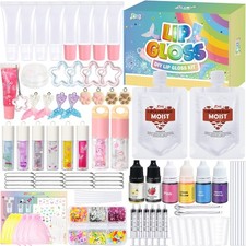 Make Your Own Lip Gloss Kit, Lip Gloss Making Kit, 94PCS Fun Keychain DIY Lip...