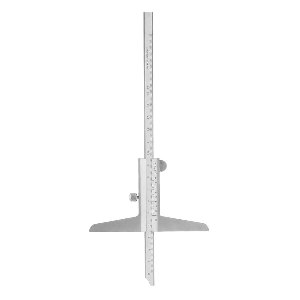 1 Pcs Depth Vernier Caliper High For Machinery Process Stainless Steel ...