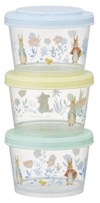 Skater Peter Rabbit Lunchbox Aufbewahrungsbox 3er Set Zitrone SIJ3-A