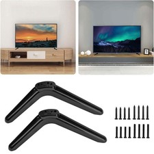 TV Stand Tabletop TV Base Pedestal Feet for 32 to 55 inch Devices Non Slip