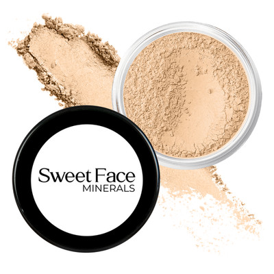 Loose Mineral Foundation Powder Matte Finish Natural Coverage SPF 30 Sweet Face