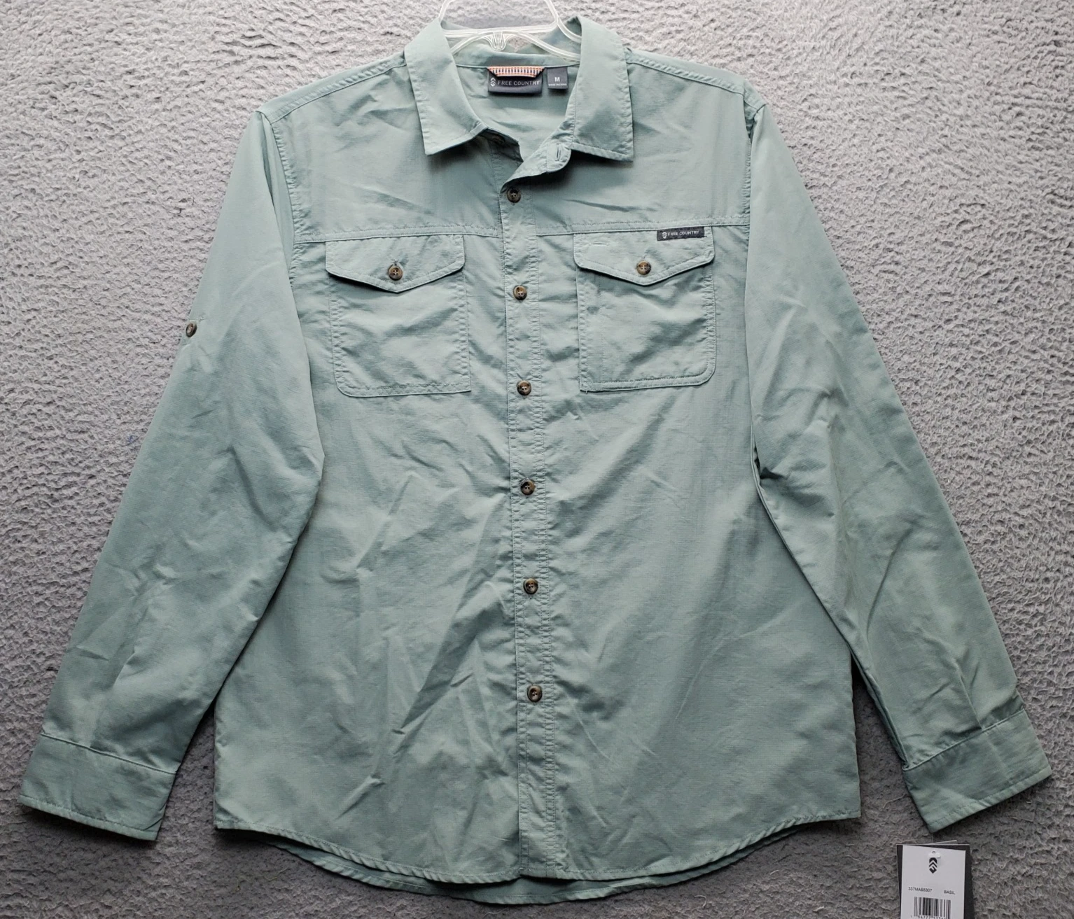 Free Country Fishing Hiking Shirt Mens M Green Long Sleeve Roll Tab Button Up
Opens in a new window