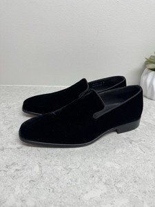 Massimo Matteo Nubuck Loafers Driving Shoes Black Mens 10 Massimo Matteo Driving Penny Loafers Women 9B Shoes Black  main image 2