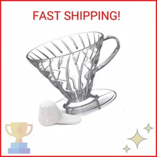 Hario V60 Plastic Coffee Dripper, Size 01, Clear