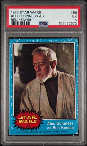 1977 STAR WARS #59  ALEC GUINNESS AS BEN KENOBI    PSA 5 EX  7673