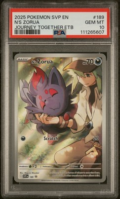 PSA 10 N'S ZORUA SVP EN-SV BLACK STAR PROMO #189 2025 POKEMON | eBay