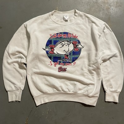 Vintage Total Brat Graphic Crewneck Sheets Short Size Large