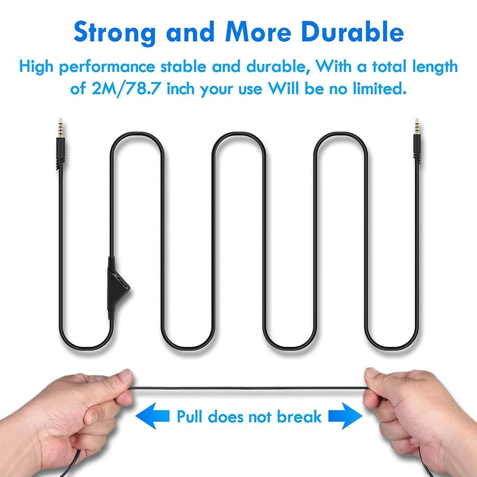 Contrôle du Volume du Cordon du Câble Audio pour Casque de Jeu Astro A10 A30 A40 - Image 4 of 4