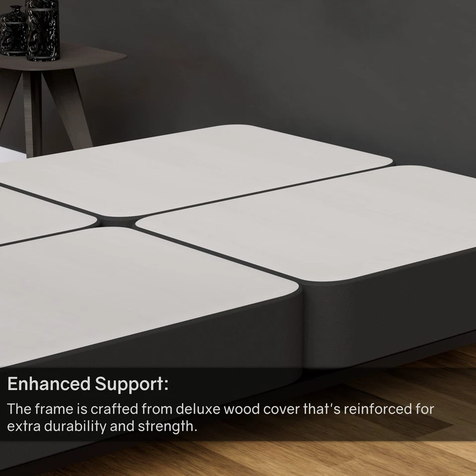 Wood Split High Profile Traditional 8-inch Fully Assembled Foundation Set-Str... - Image 3 of 4