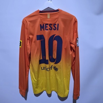 Nike FC Barcelona Away soccer jersey Long Sleeve 2012/13 Messi #10