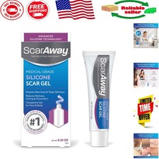 Water Resistant Silicone Scar Gel - Fast Relief for Scars  Discomfort, 0.35 Oz