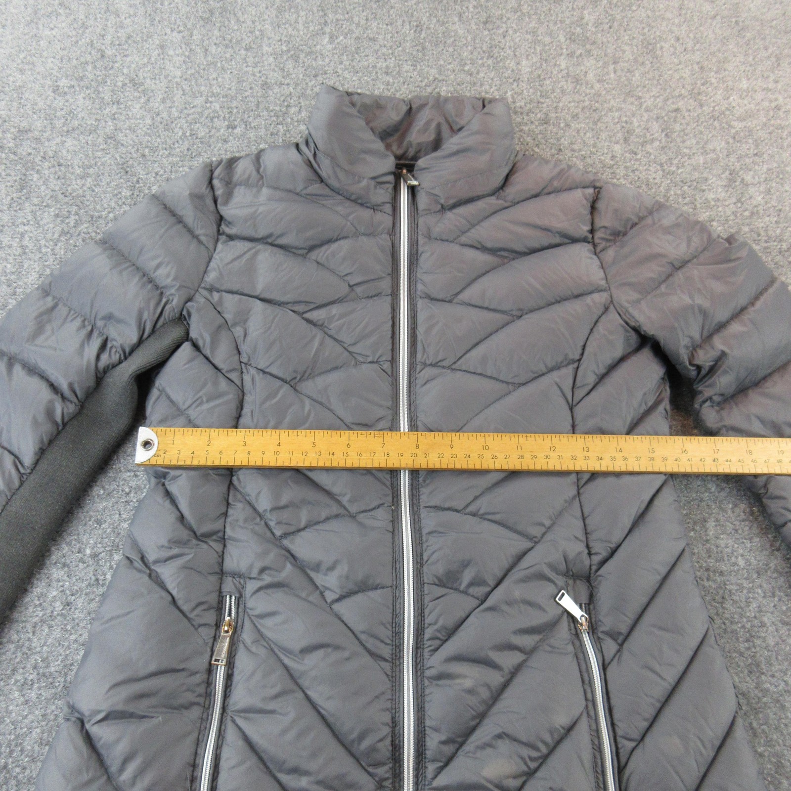 BCBGeneration Jacket Womens Small Gray Ultra Ligh… - image 9