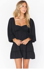 Show Me Your Mumu Mandi Mini Dress in Black