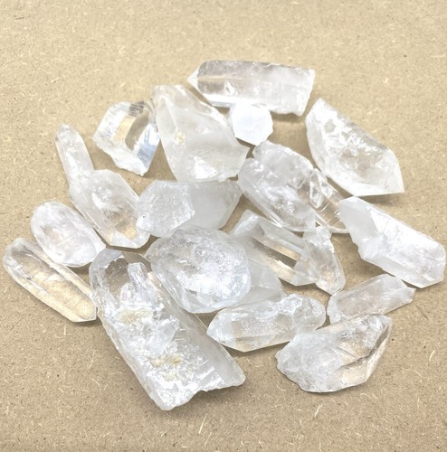 21 Clear Quartz Points For Jewelry Making 1/2" to 2"(G2)