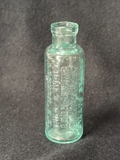61081 Old Vintage Antique Glass Bottle Chemist Medicine Cure Kilmer Swamp Root