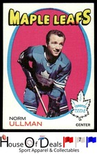 1971-72 Topps #30 Norm Ullman Toronto Maple Leafs NHL Hockey Card