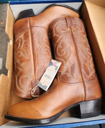 Tony Lama Renegade CZ830 Beige Western Cowboy Boots Men's US 10.5 D