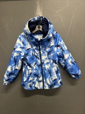 Carter's Shark Print Fleece Lined Windbreaker Blue Boys Size 4T