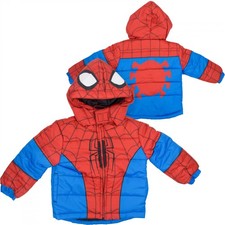 Spider-Man Cosplay Puffy Toddler's Jacket Multi-Color