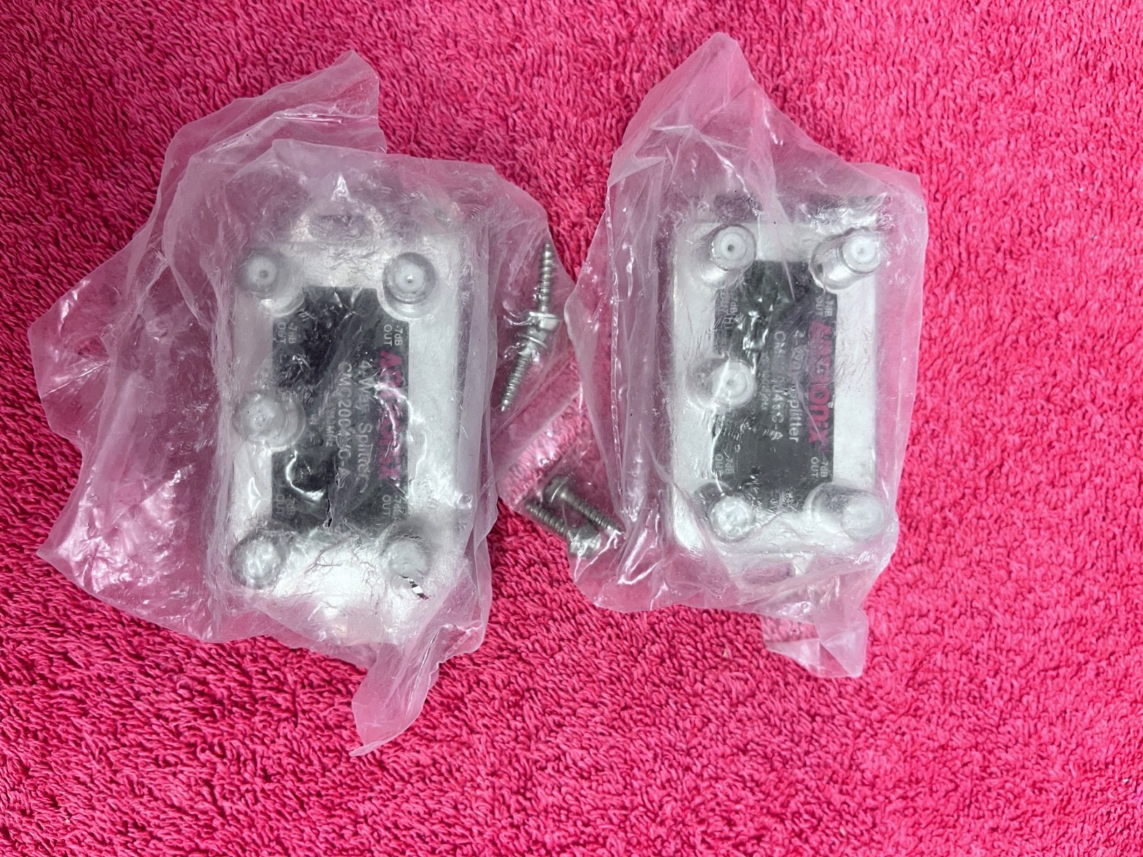 🔥(2) Antronix 4-Way Coaxial Cable Splitter CMC2004VC-A, 5-1002 MHZ Regal PPC