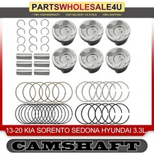 Engine Piston Set Std For 2013-2020 Hyundai Santa Fe Kia Sorento Sedona 3.3l V6 Engine Piston Set Std For 2013-2020 Hyundai Santa Fe Kia Sorento Sedona 3.3l V6