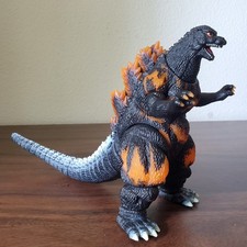 2001 BANDAI 6" TRANSLUCENT 1995 BURNING GODZILLA White Tail Vinyl Figure