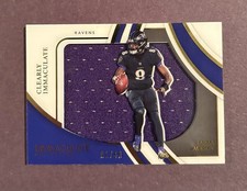 2022 Panini Immaculate Collection Football Lamar Jackson Clearly Relic Patch /49