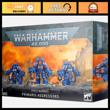 Space Marines Primaris Aggressors Plastic Kit - Warhammer 40K Miniature Set