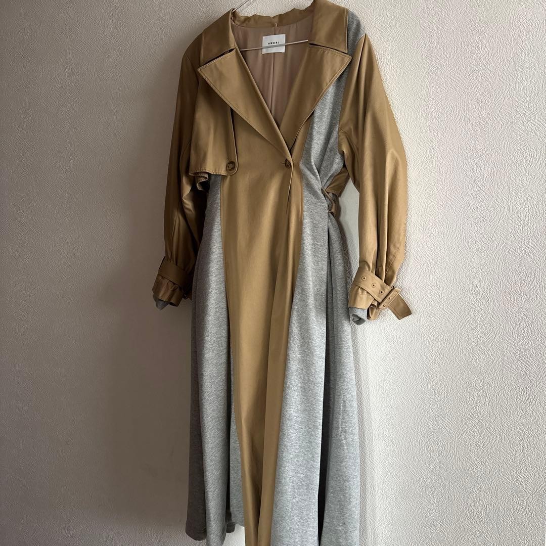 ameri vintage Sweat Docking Trench Coat Worn by K… - image 8