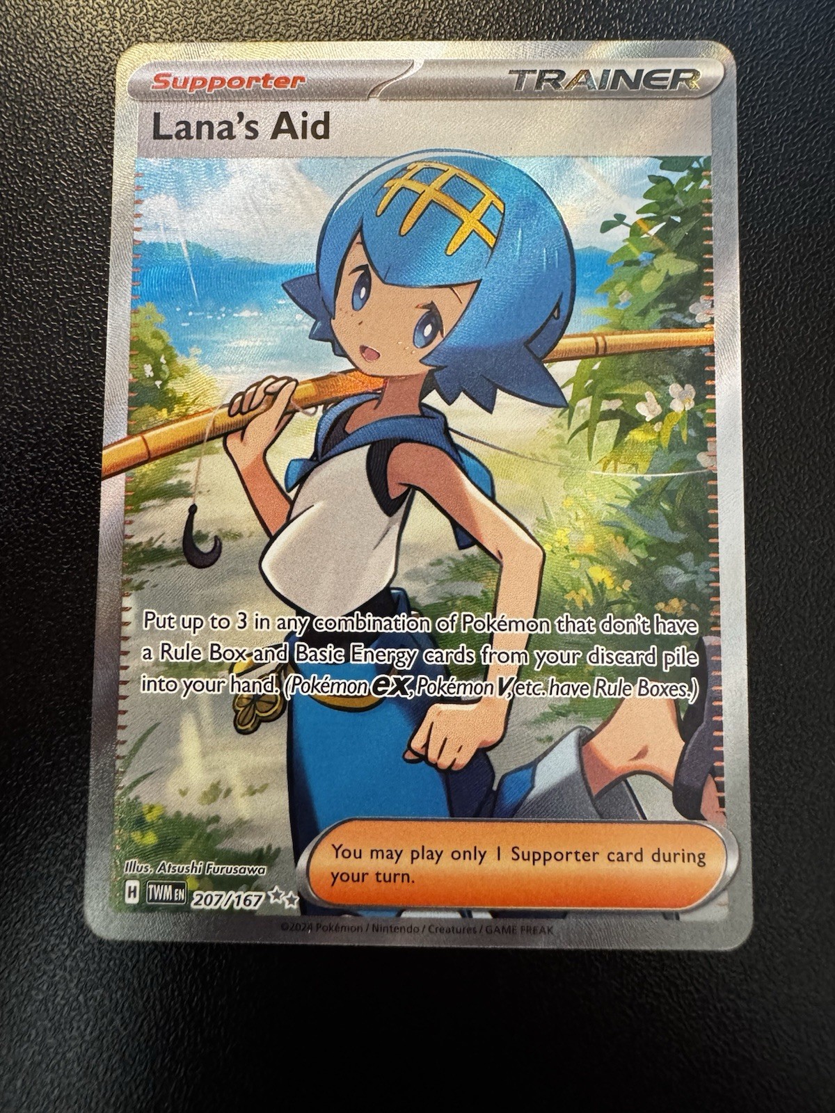 Lana's Aid 207/167 Ultra Rare Sv06: Twilight Masquerade Holo Pokemon TCG