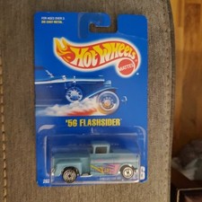 Hot Wheels ‘56 Flashsider Light Blue Dots 1991 Blue Card # 136 NIP