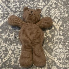 Handmade Brown crochet Knitted Teddy Bear Plush