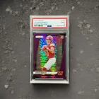2024 Panini Prizm Jayden Daniels #347 Purple Pulsar Prizm Rookie RC SP PSA 9