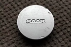 Genuine Classic SAAB 8677403 Silver Alloy Wheel Center Plastic Cap Cover Hub