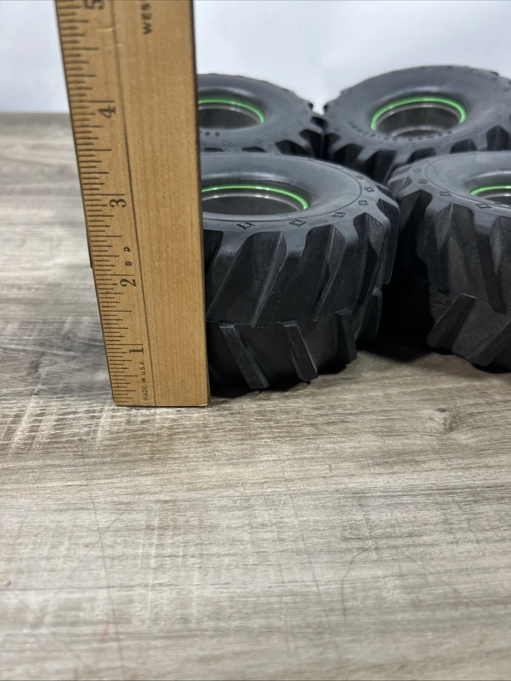 Grave Digger New Bright 1:10 Hard Shell RC Truck Rock Crawler WHEELS Monster Jam - Image 3 of 3