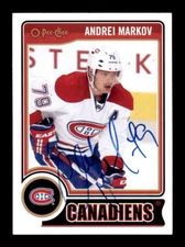 20104-15 O-Pee-Chee - Andrei Markov - On Card Autograph