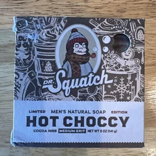 New Dr. Squatch Hot Choccy (Chocolate) Limited Edition Bar Soap Medium Grit 5oz