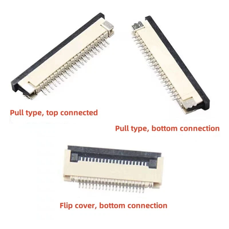 10PCS FFC/FPC Flat Cable Connector Socket 0.5MM 6/8/10/30-50P Top/bottom/flip - Image 3 of 4