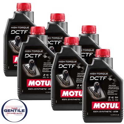 MOTUL HIGH TORQUE DCFT OIL GEARBOX DUAL CLUTCH DSG AUTOMATIC 100% SINT 6 LT