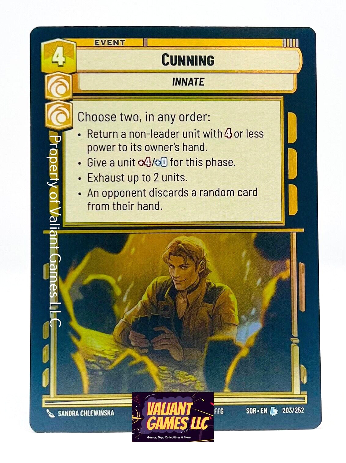 Star Wars Unlimited Cunning #203 Foil Spark of Rebellion