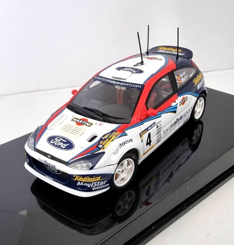 AUTOART 1/43 Scale Ford Focus RS WRC Sainz 2002 Rally Catalunya