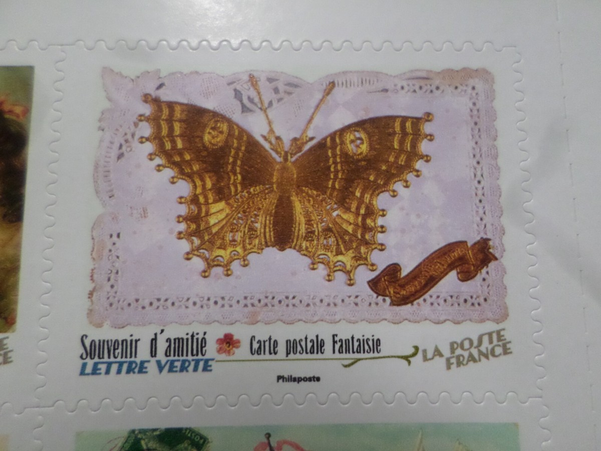 FANTAISIE - AJOUTI d'un ruban rouge et d'une main, colombe EUR 7,00